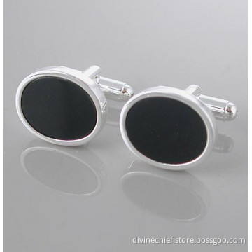 Wholesale Custom Oval Shape Sterling Silver Cufflinks For Men